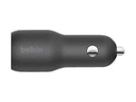 Belkin BoostCharge Dual USB Universal Car Charger, Black (CCB004btBK)