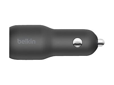 Belkin BoostCharge Dual USB Universal Car Charger, Black (CCB004btBK)