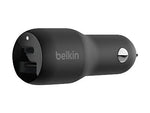 Belkin BoostCharge Dual USB Universal Car Charger, Black (CCB004btBK)