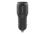 Belkin BoostCharge Dual USB Universal Car Charger, Black (CCB004btBK)