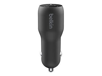 Belkin BoostCharge Dual USB Universal Car Charger, Black (CCB004btBK)