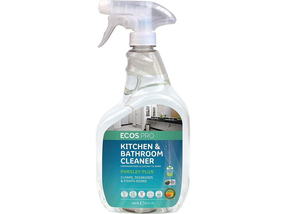 ECOS PRO Parsley Plus All-Purpose Kitchen & Bathroom Cleaner, 32 Fl. Oz. (PL9746/6)