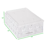 Mind Reader Stackable One Dozen Egg Container Storage Drawer Clear (STEGG12-CLR)