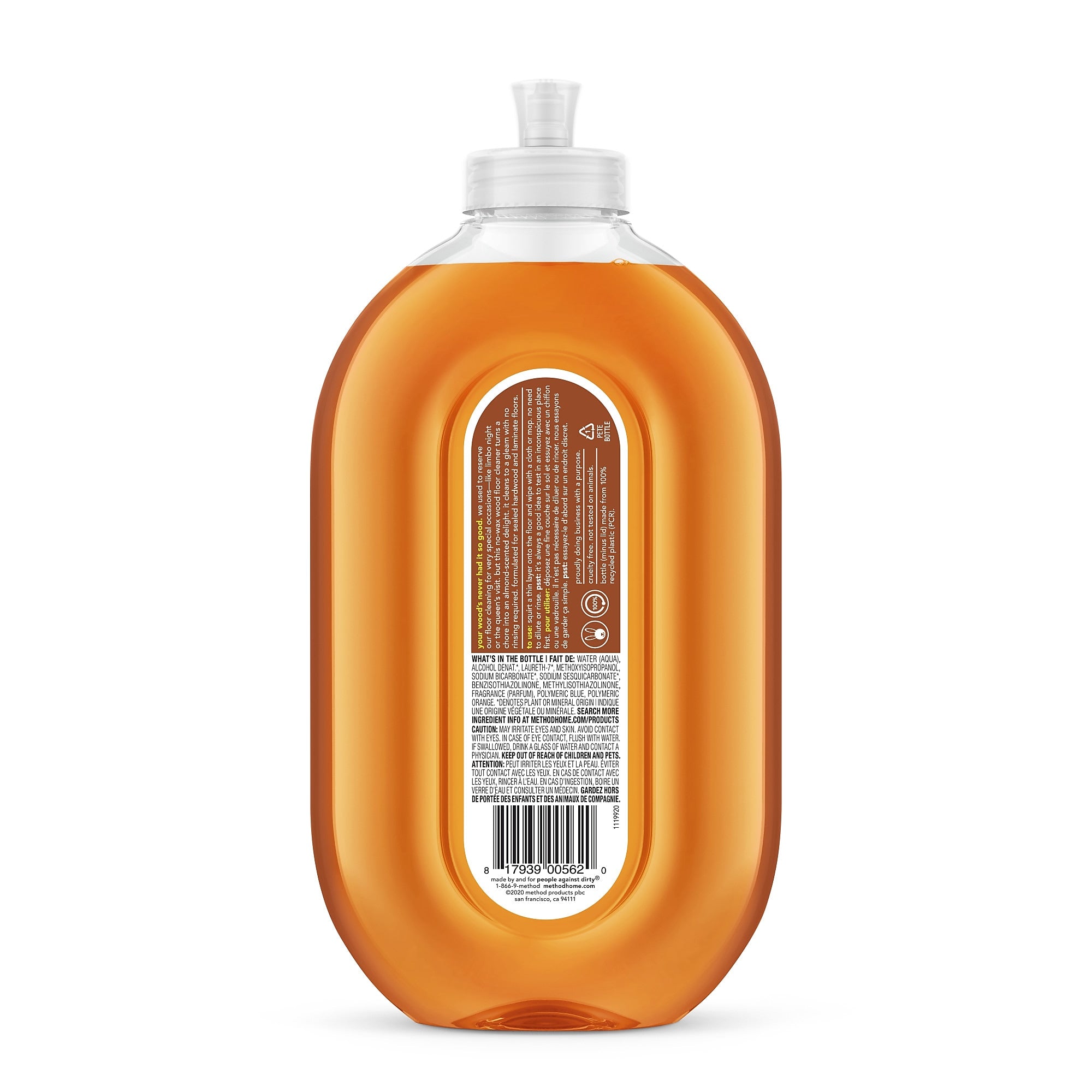 Method Products Squirt + Mop Wood Floor Cleaner, Almond, 25 Oz. (00562)