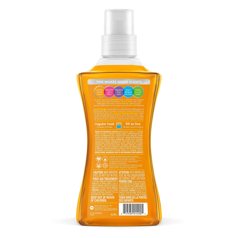 Method HE Liquid Laundry Detergent, 66 Loads, 53.5 oz., 4/Carton (MTH01490)