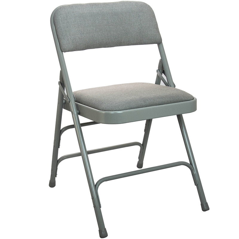 Advantage Gray Padded Folding Chairs, 4/Pack (DPI903F-GG-4)