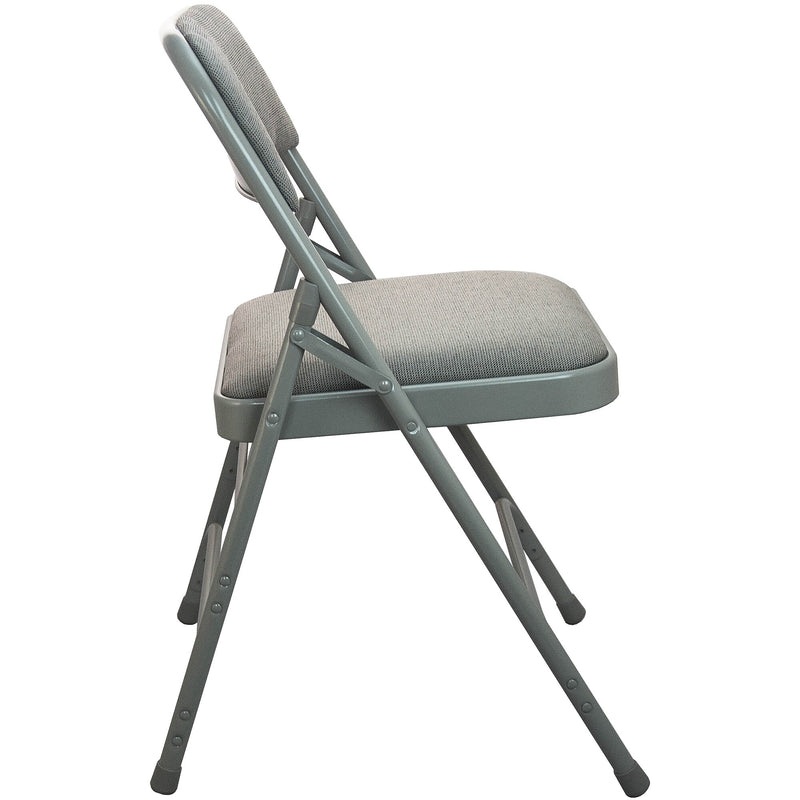 Advantage Gray Padded Folding Chairs, 4/Pack (DPI903F-GG-4)