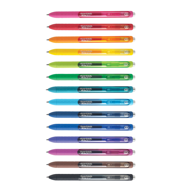 Paper Mate InkJoy Retractable Gel Pen, Medium Point, 0.7mm, Assorted Ink, 14/Pack (PAP1959302)