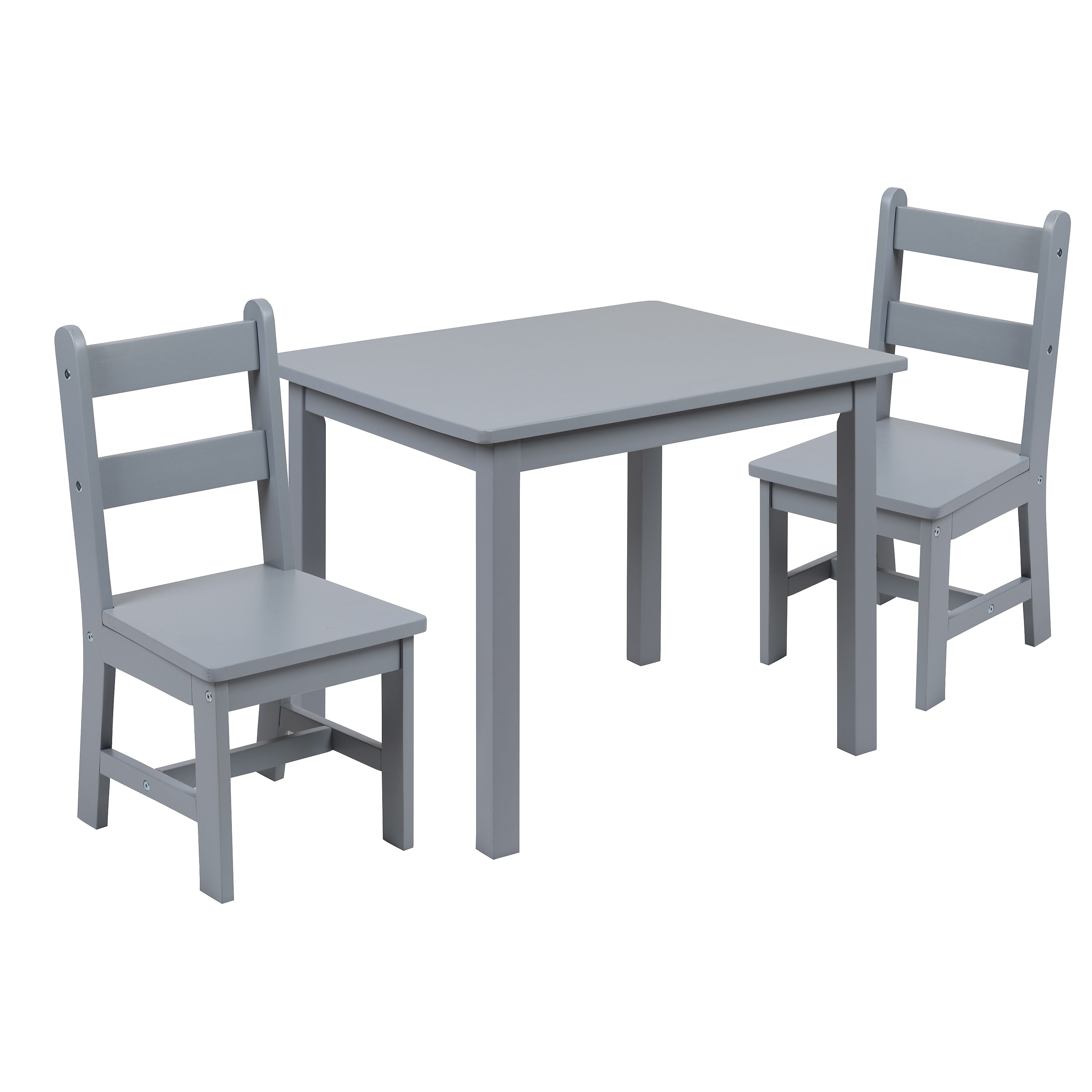 Flash Furniture Kyndl Kids Square Activity Table Set, 20" x 24", Gray (TWWTCS1001GRY)
