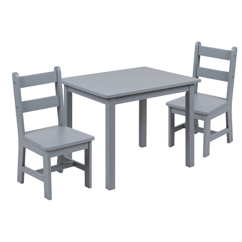 Flash Furniture Kyndl Kids Square Activity Table Set, 20" x 24", Gray (TWWTCS1001GRY)