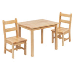Flash Furniture Kyndl Kids Square Activity Table Set, 20" x 24", Natural (TWWTCS1001NAT)