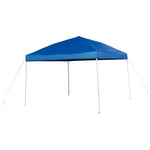 Flash Furniture 10'x10' Outdoor Pop Up Event Slanted Leg Canopy Tent with Carry Bag, Blue (JJGZ1010BL)