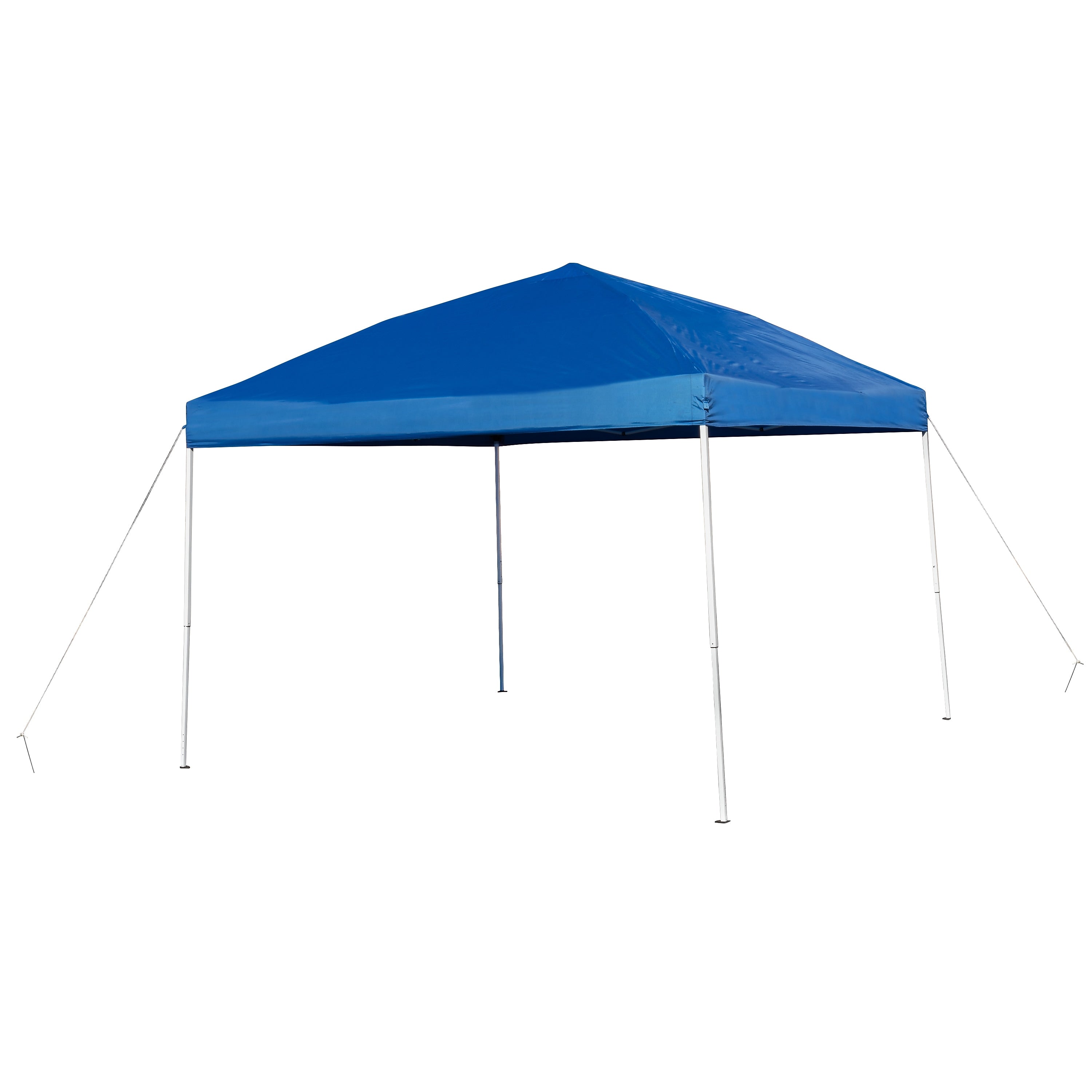 Flash Furniture 10'x10' Outdoor Pop Up Event Slanted Leg Canopy Tent with Carry Bag, Blue (JJGZ1010BL)