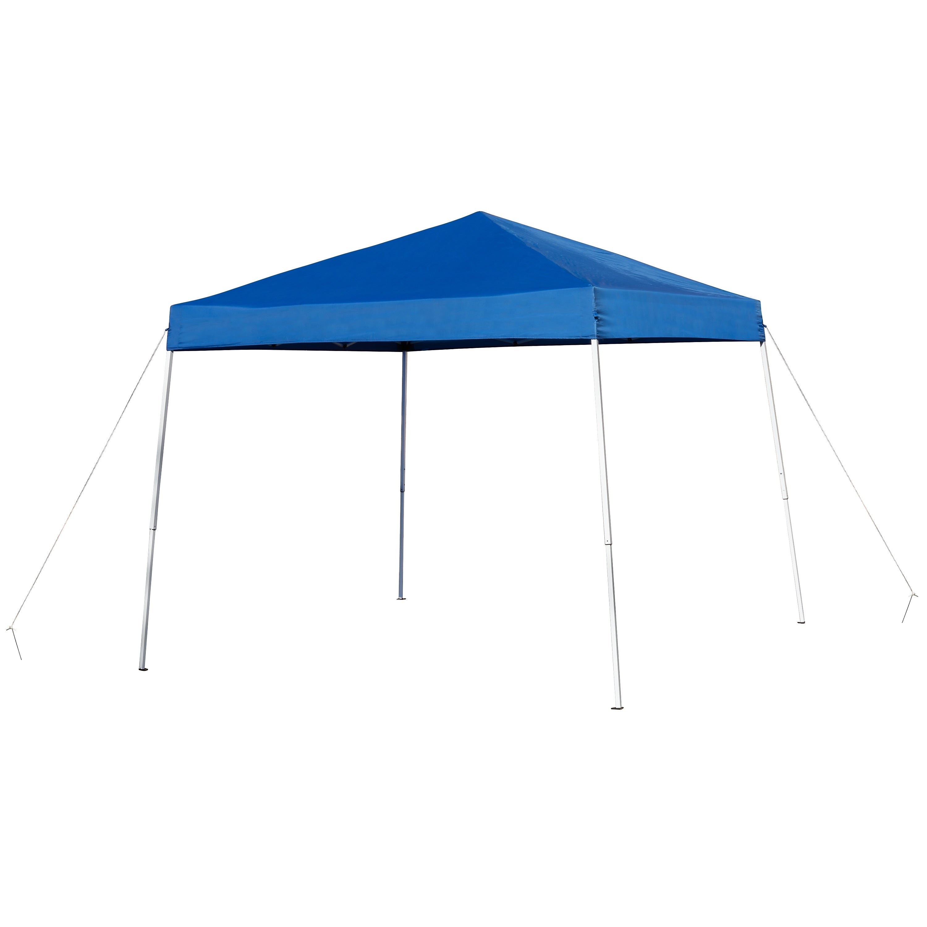 Flash Furniture 8'x8' Outdoor Pop Up Event Slanted Leg Canopy Tent with Carry Bag, Blue (JJGZ88BL)