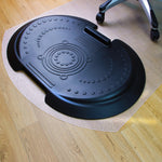 Floortex AFS-TEX 'Sit to Stand' 38" x 62" Rectangular Chair Mat for Hard Floors with Anti-Fatigue Mat, Polycarbonate (FCA12S)