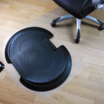Floortex AFS-TEX 'Sit to Stand' 38" x 62" Rectangular Chair Mat for Hard Floors with Anti-Fatigue Mat, Polycarbonate (FCA12S)