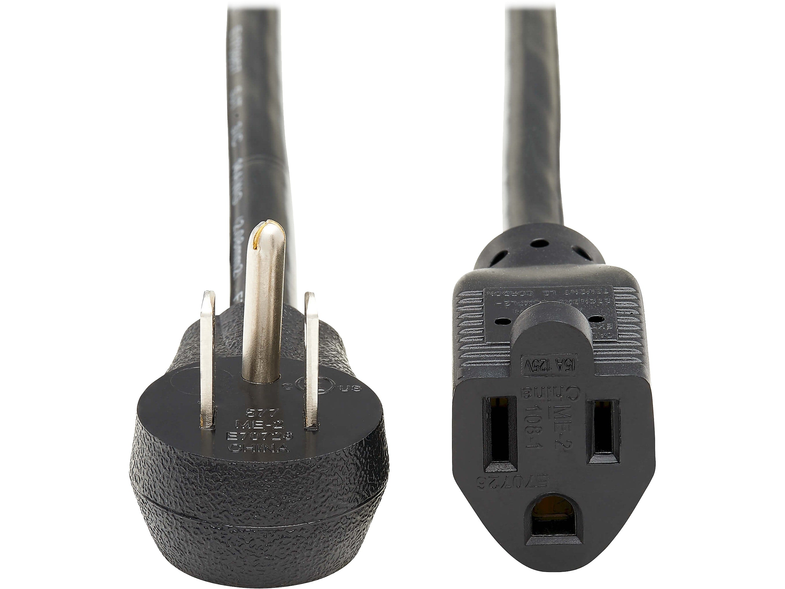 Tripp Lite 10' Extension Cord, 14 AWG, Black (P024-010-15D)