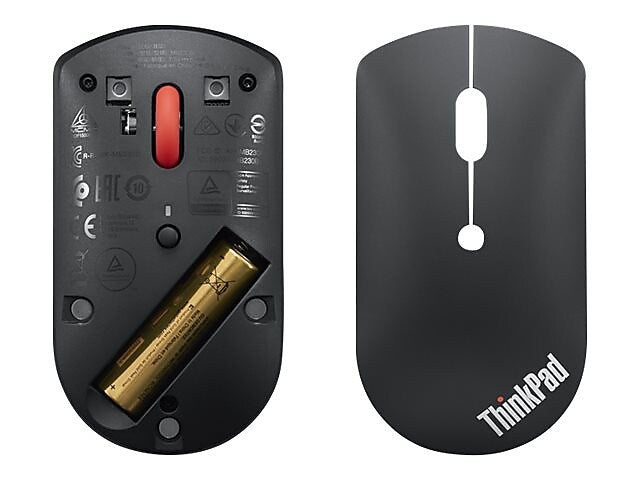 Lenovo ThinkPad Silent Wireless Ambidextrous Optical Mouse, Iron Gray (4Y50X88822)