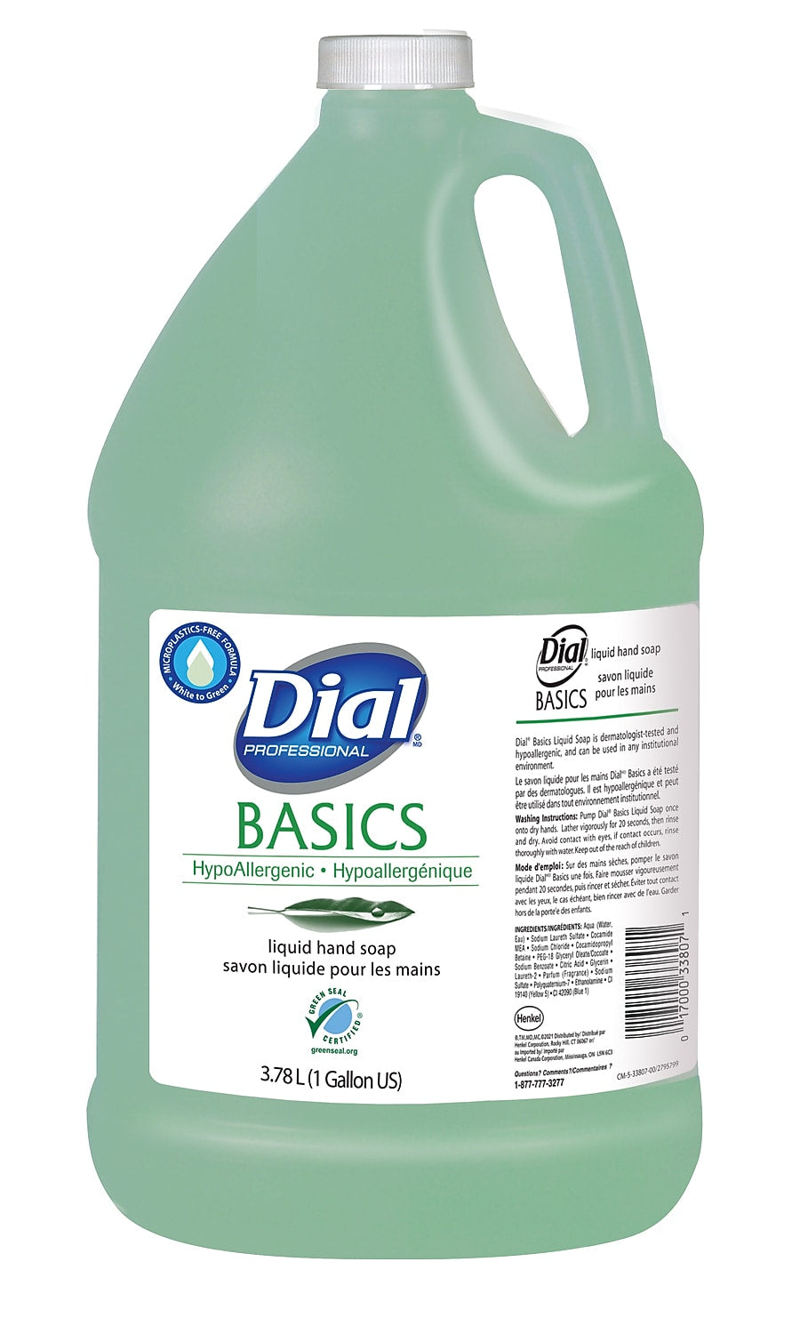 Dial Basics Liquid Hand Soap, Floral Scent, 4/Carton (DIA06047)
