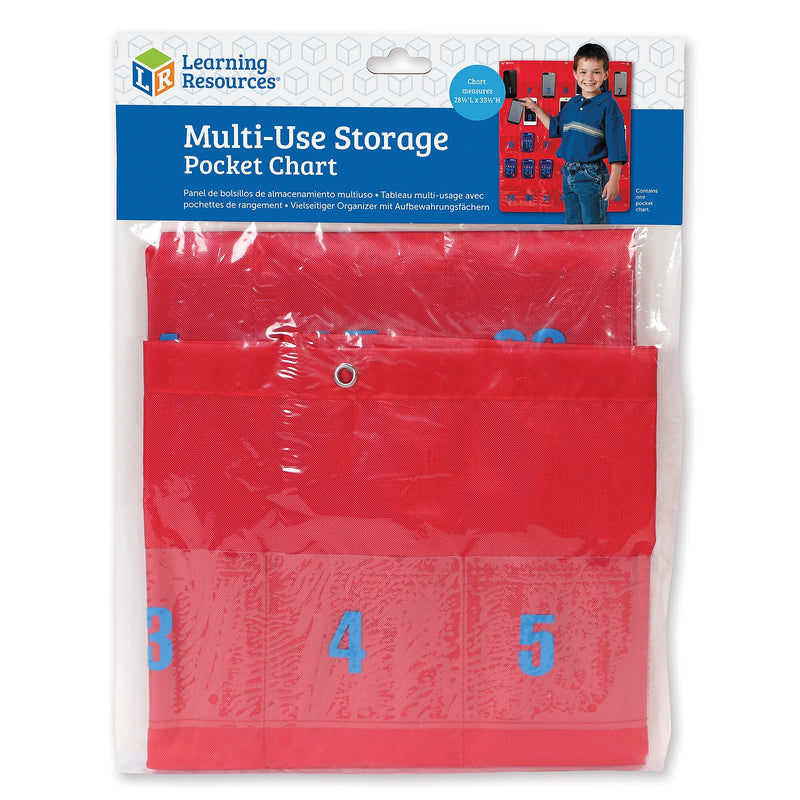 Learning Resources Multi-Use Storage Pocket Chart, 29" x 36" (LER0056)