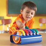 Learning Resources Primary Science Jumbo Magnifiers with Stand Science, 6 Pack (LER2884)