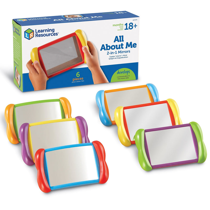 Learning Resources All About Me 2 in 1 Mirrors, 6/Set (LER3371)