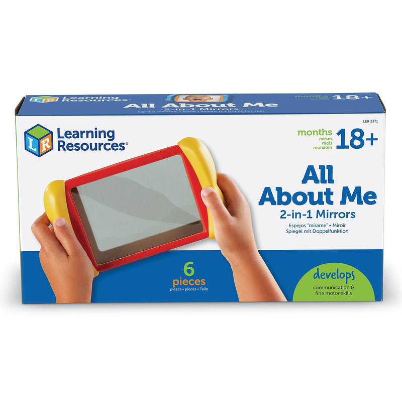 Learning Resources All About Me 2 in 1 Mirrors, 6/Set (LER3371)