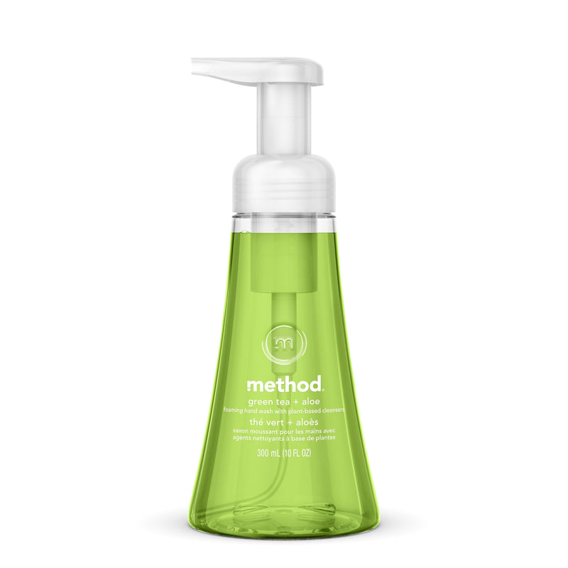 Method Foaming Hand Soap, Green Tea + Aloe Scent, 10 oz. (00362)