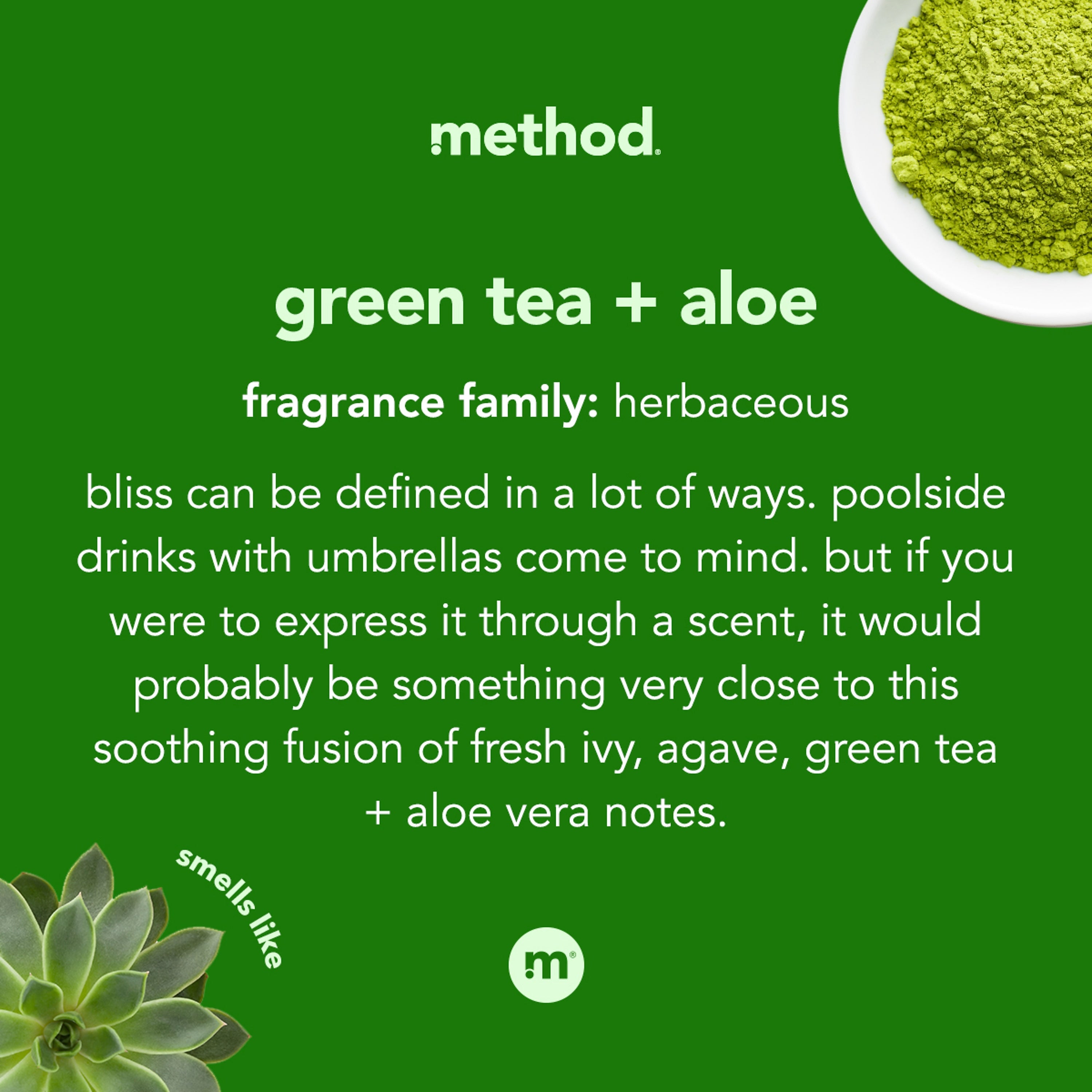 Method Foaming Hand Soap, Green Tea + Aloe Scent, 10 oz. (00362)