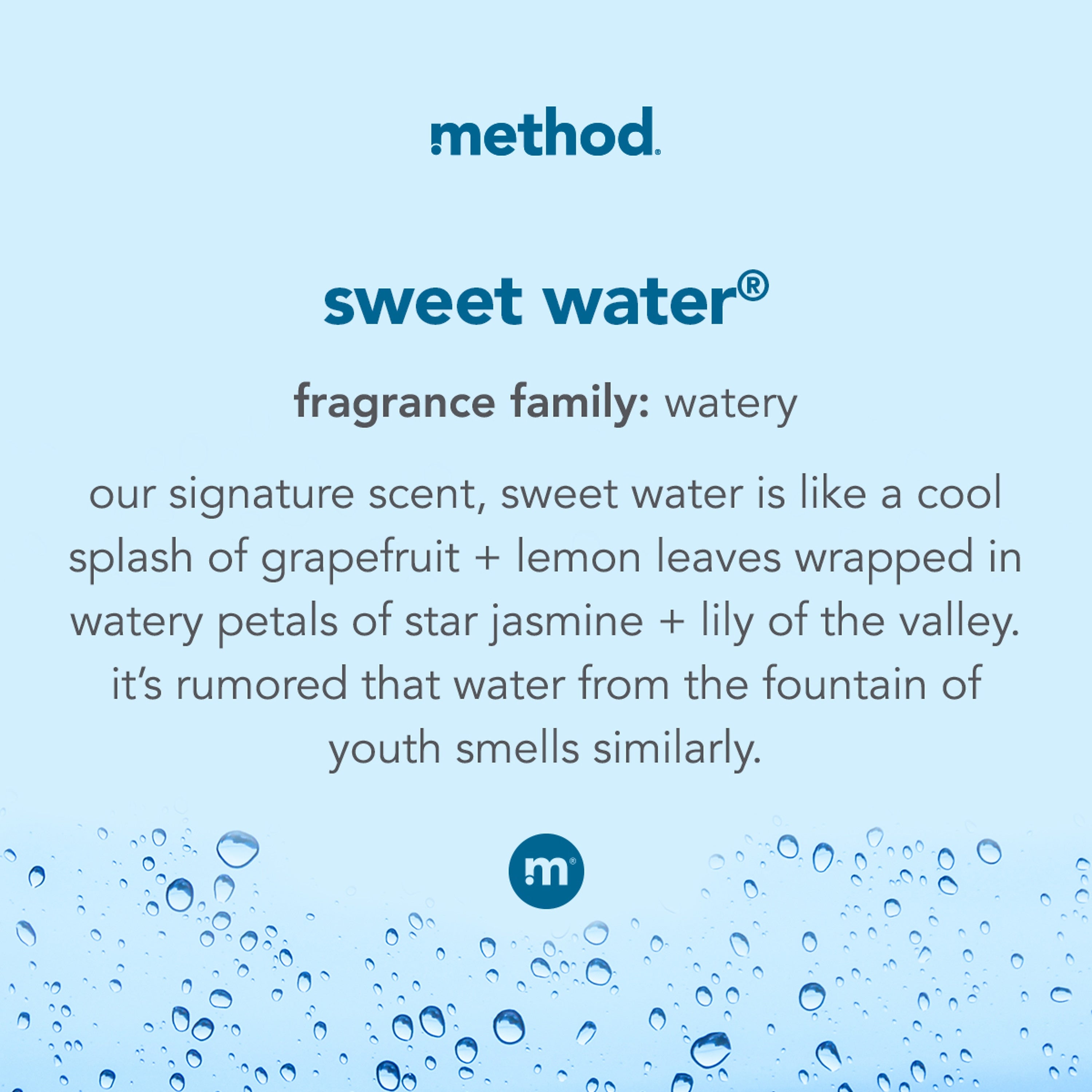 Method Liquid Hand Soap, Sweet Water Scent, 12 Oz. (00034)