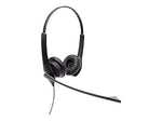 Jabra BIZ 1100 Duo Noise Canceling Stereo On Ear Mobile Headset, Black (1159-0139-EDU)