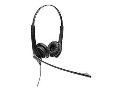 Jabra BIZ 1100 Duo Noise Canceling Stereo On Ear Mobile Headset, Black (1159-0139-EDU)