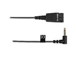 Jabra BIZ 1100 Duo Noise Canceling Stereo On Ear Mobile Headset, Black (1159-0139-EDU)