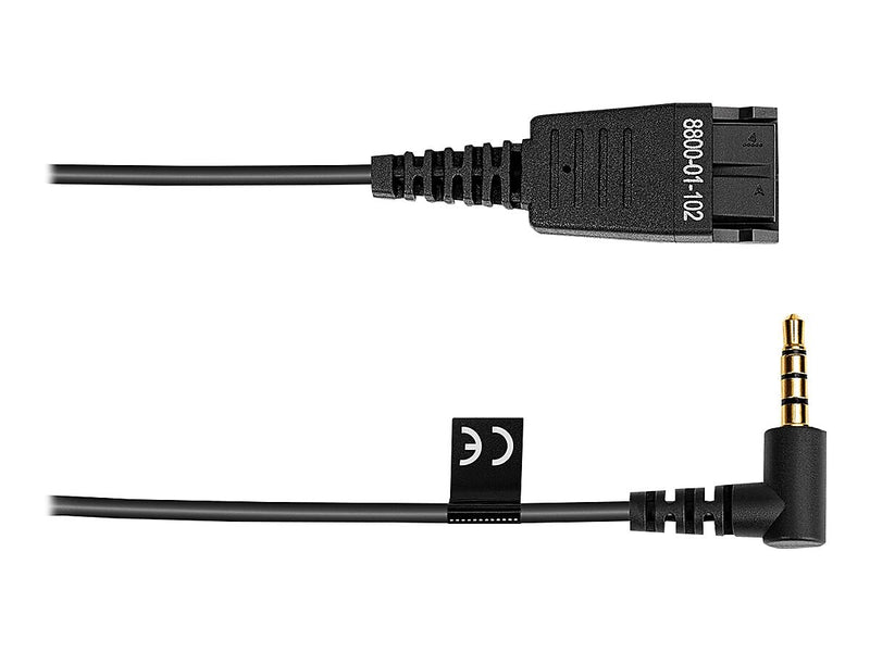 Jabra BIZ 1100 Duo Noise Canceling Stereo On Ear Mobile Headset, Black (1159-0139-EDU)