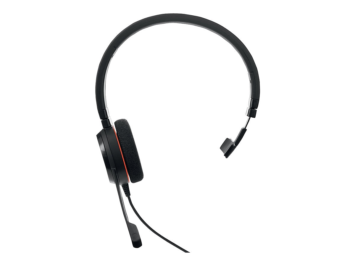 Jabra Evolve 20 UC Mono Noise Canceling On Ear Phone & Computer Headset, Black (4993-829-289)