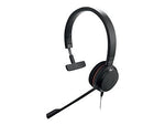 Jabra Evolve 20 UC Mono Noise Canceling On Ear Phone & Computer Headset, Black (4993-829-289)