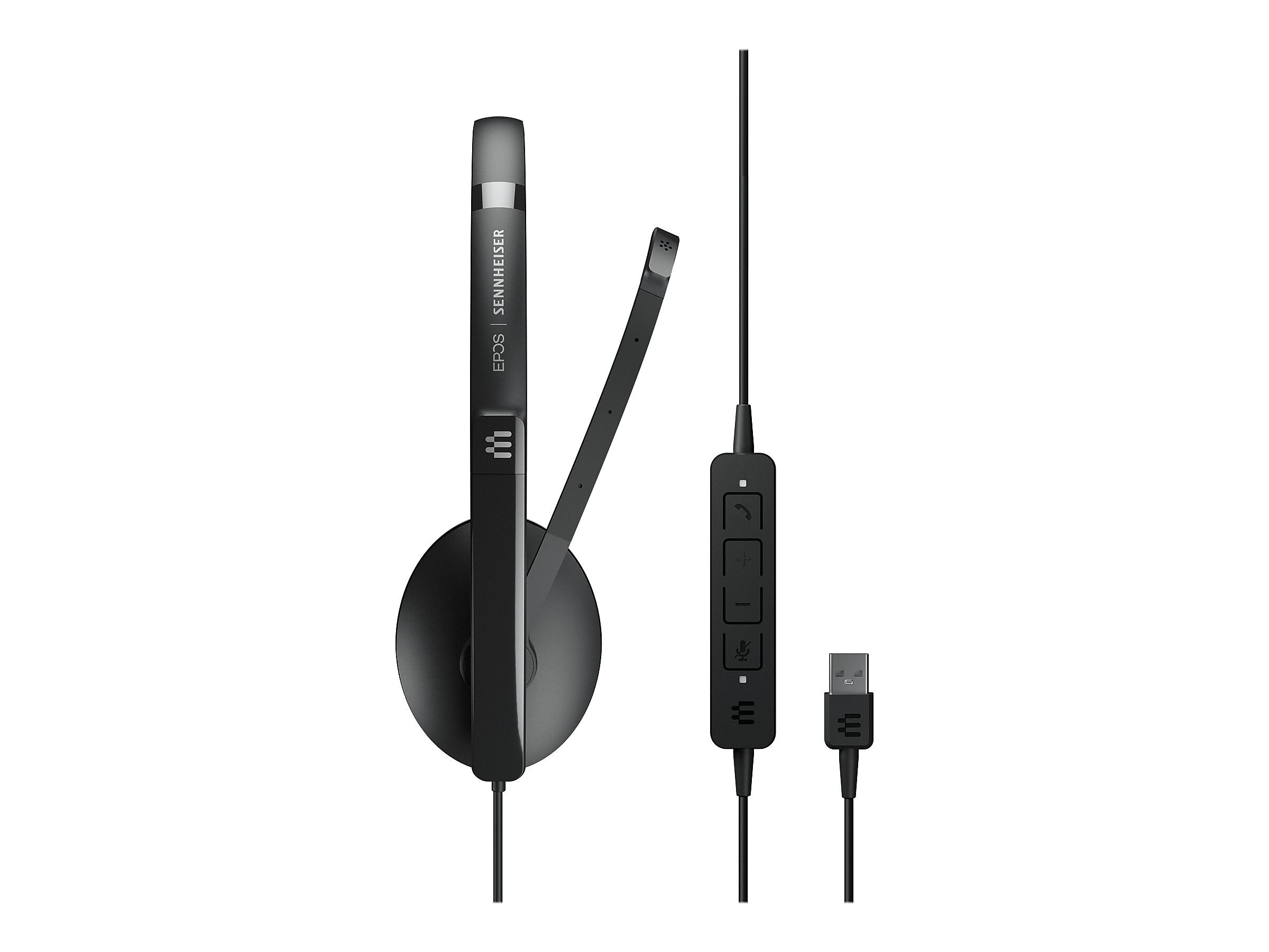 EPOS ADAPT 160 USB II Noise Canceling Stereo On Ear Mobile Headset, Black (1000915)