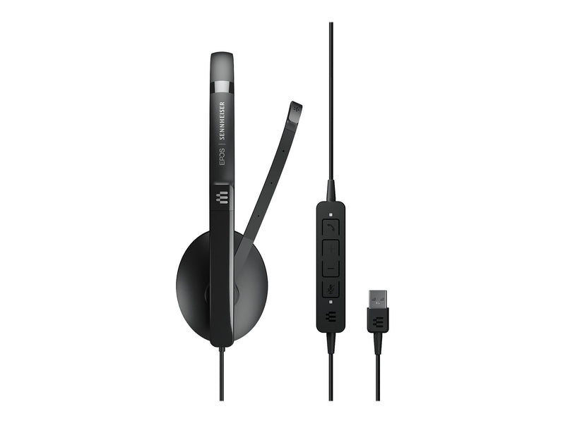 EPOS ADAPT 160 USB II Noise Canceling Stereo On Ear Mobile Headset, Black (1000915)