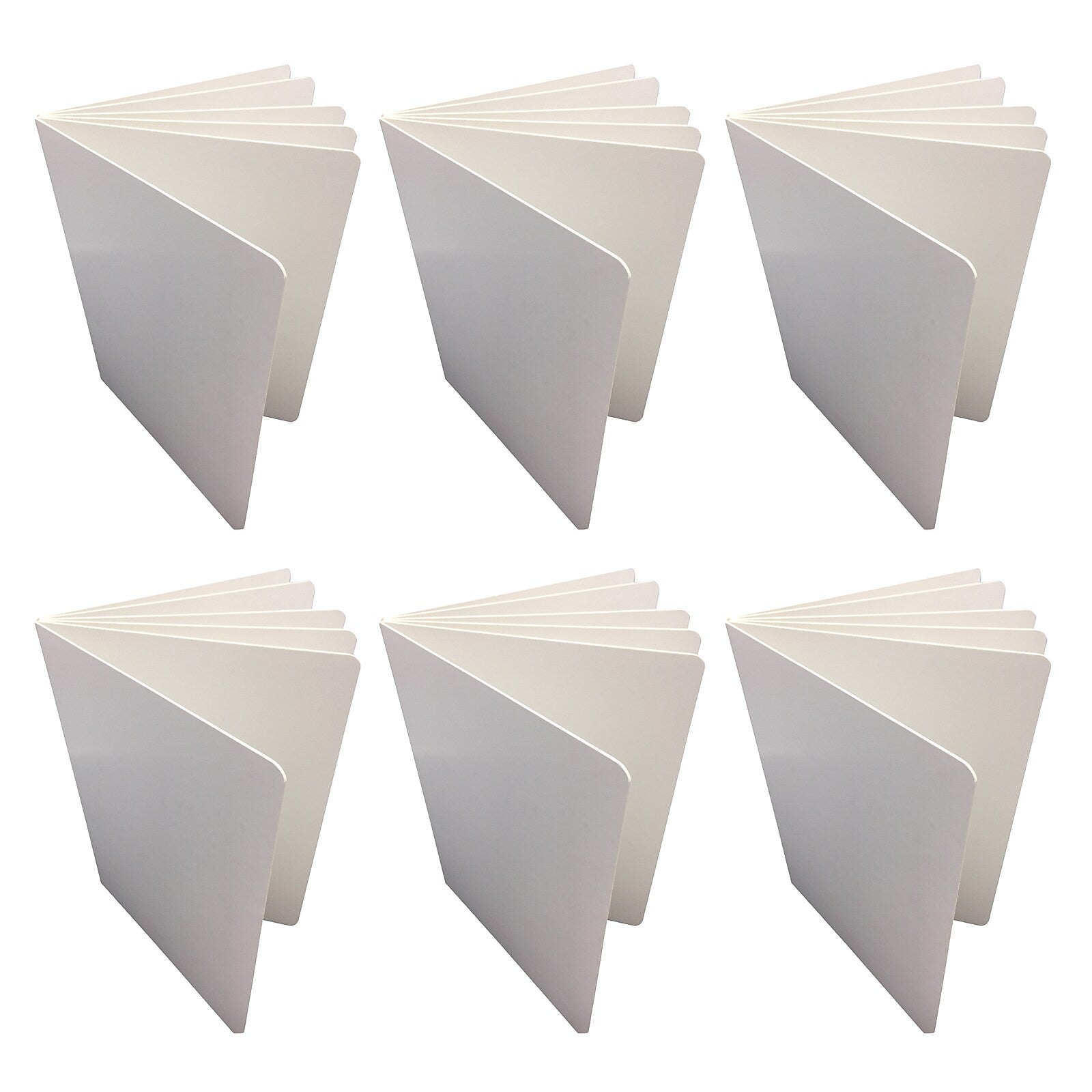 Ashley Productions Blank Chunky Board Book, 6" x 8" Portrait, White, Pack of 6 (ASH10711-6)