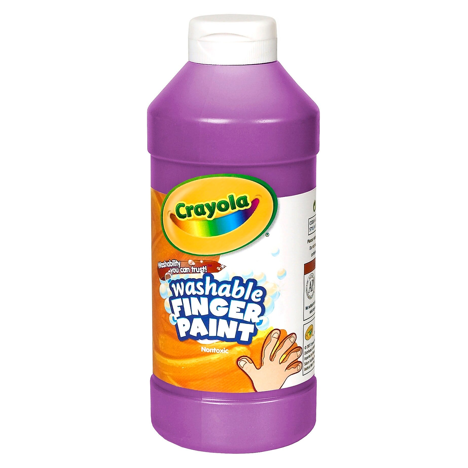 Crayola Washable Finger Paint, Violet, 16 oz. Bottle, Pack of 3 (BIN131640-3)