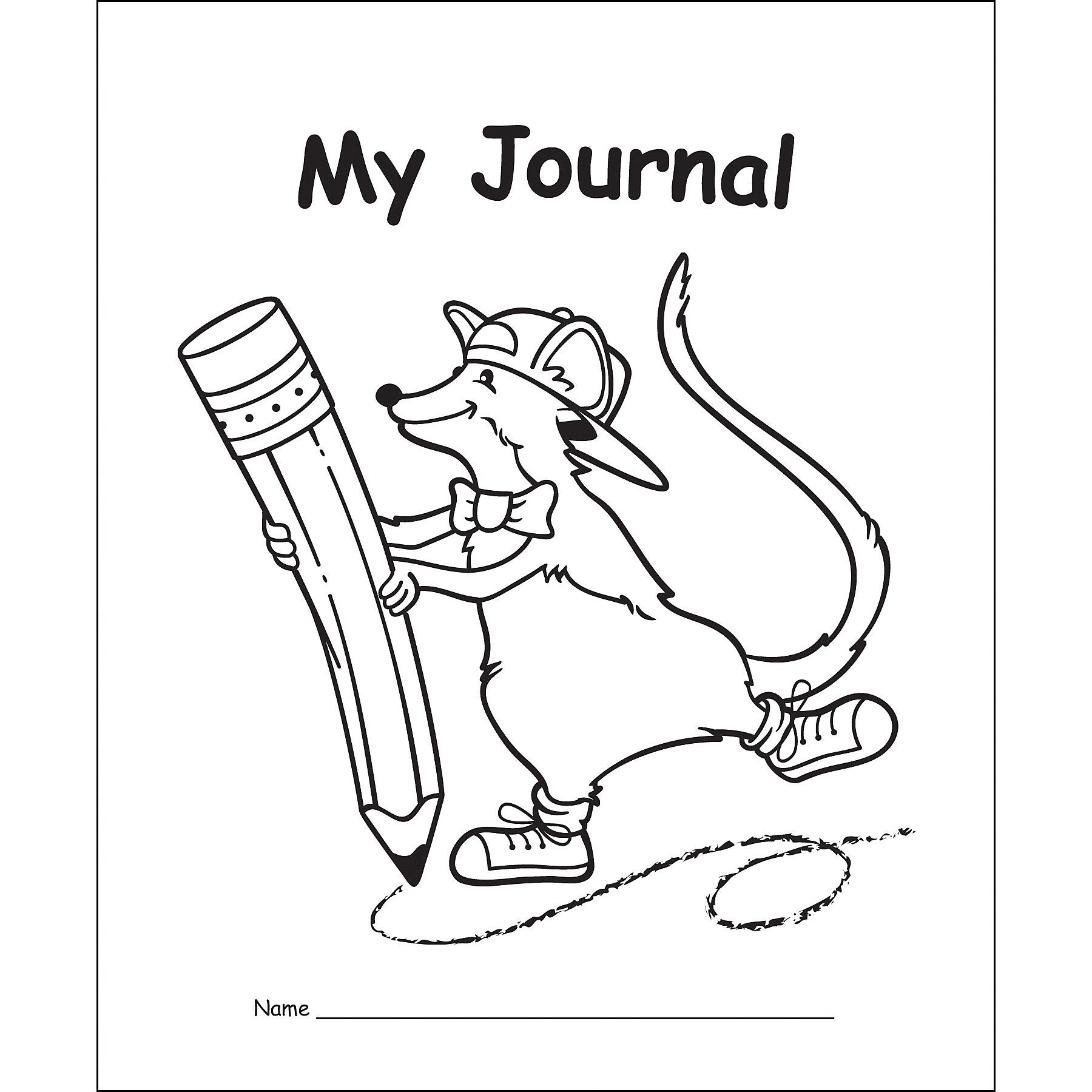 Edupress My Journal, 8.5" x 7", 32 Pages, White, 12/Pack (EP-143-12)