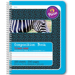 Pacon Composition Notebooks, 9.75" x 7.5", Wide Ruled, 100 Sheets, Blue, 6/Bundle (PAC2429-6)