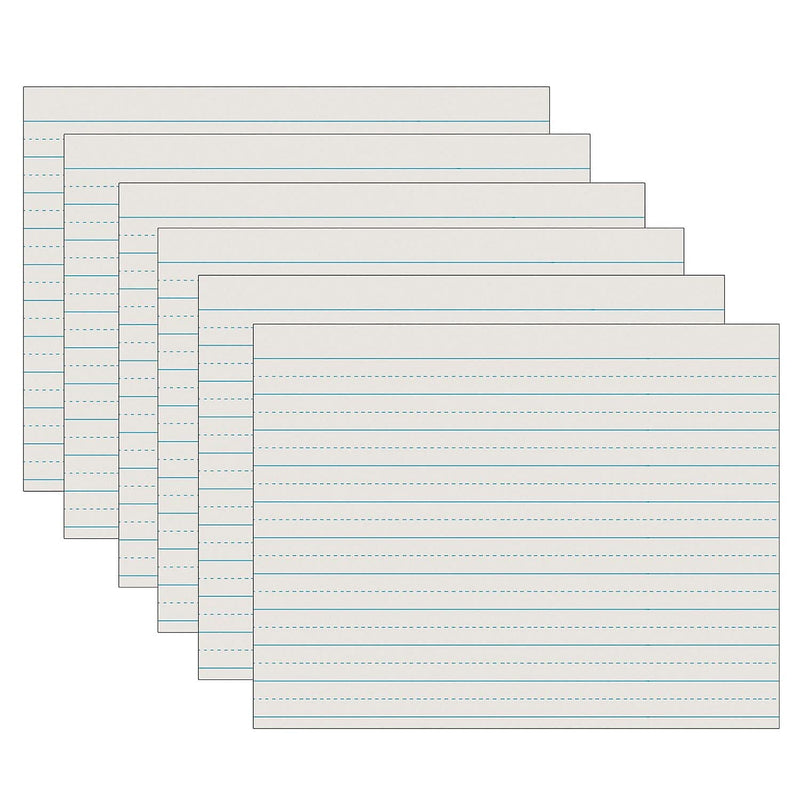 Pacon Newsprint Handwriting Paper, Alternate Dotted, Grade 2, Ruled Long, 500 Sheets/Pack, 5/Packs (PAC2622-5)