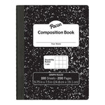 Pacon Composition Notebooks, 9.75" x 7.5", Quad Ruled, 100 Sheets, Black, 6/Bundle (PACMMK37105-6)