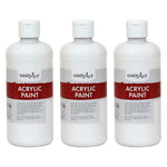 Handy Art Acrylic Paint, 16 oz, Titan White, Pack of 3 (RPC101000-3)