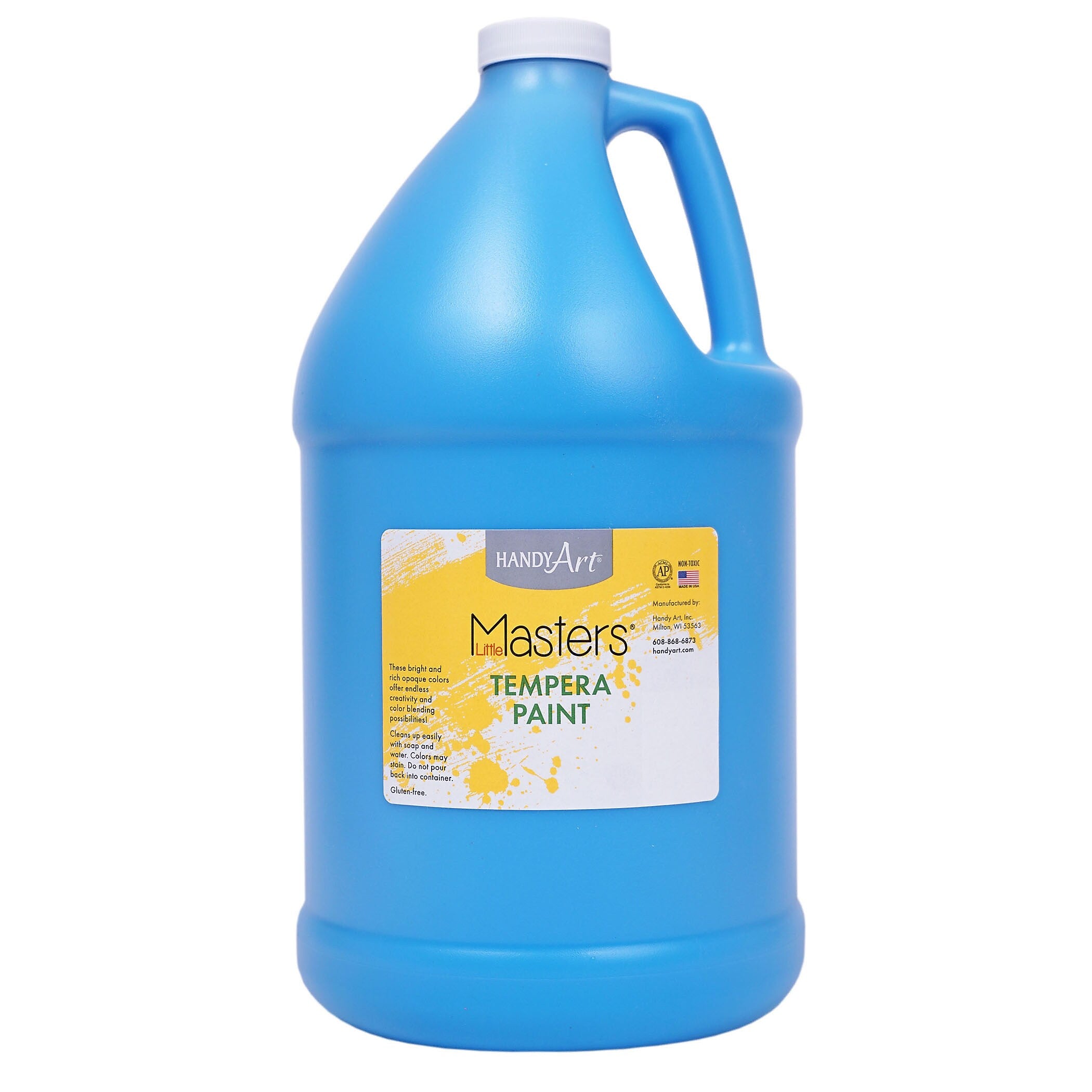 Handy Art Little Masters Tempera Paint, Light Blue, Gallon, Pack of 2 (RPC204732-2)