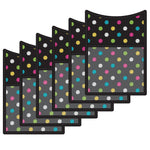 Teacher Created Resources Magnetic Storage Pocket, 5" x 7", Chalkboard Brights, Pack of 6 (TCR20770-6)