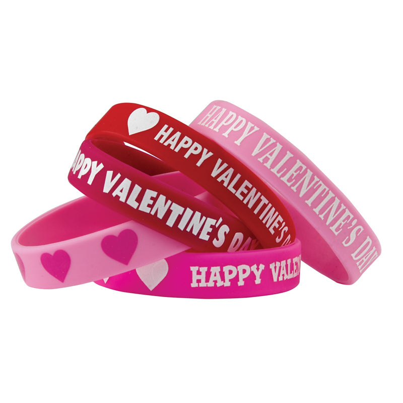 Teacher Created Resources Happy Valentine's Day Wristbands, 10 Per Pack, 6 Packs (TCR6564-6)