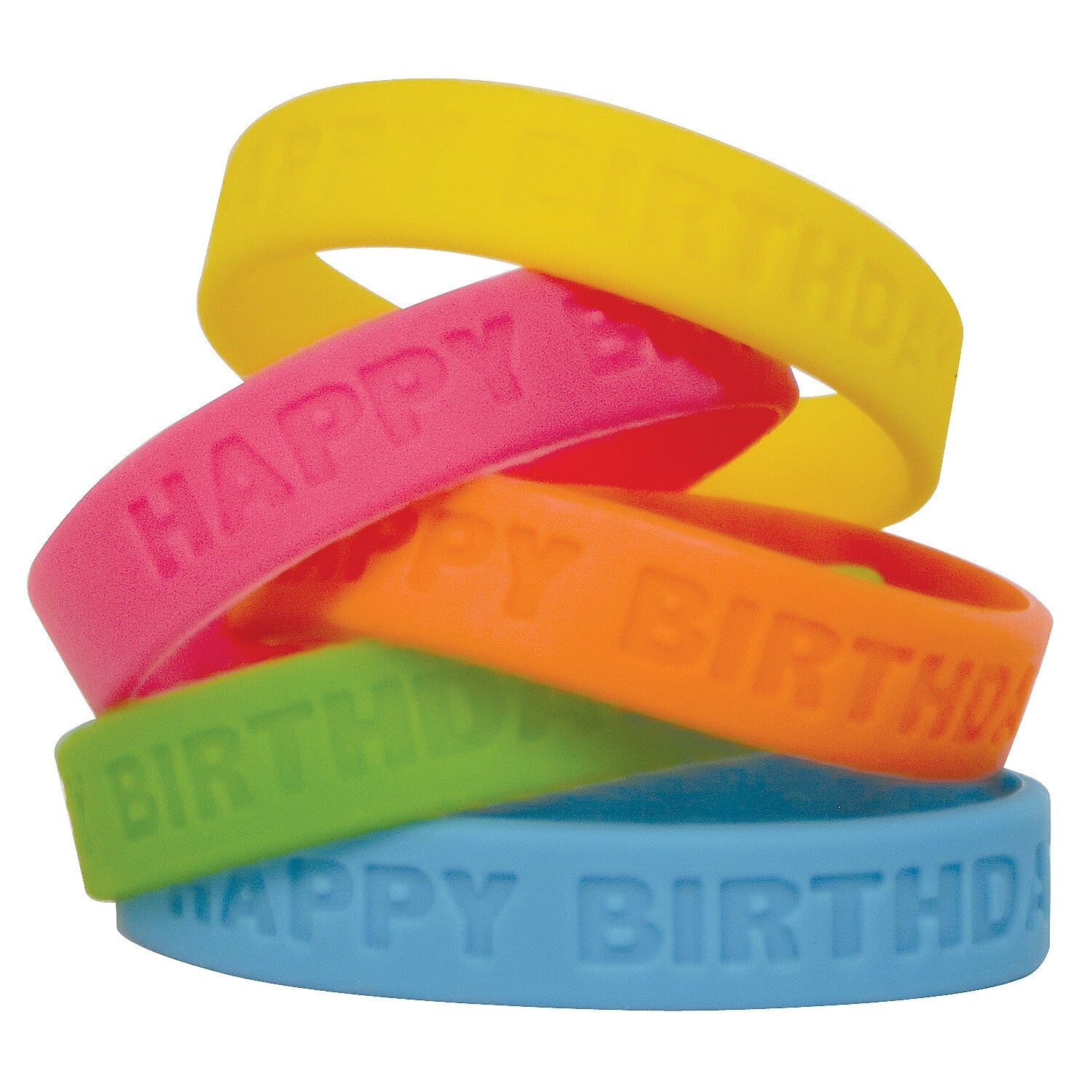 Teacher Created Resources Happy Birthday 2 Wristband Pack, 10 Per Pack, 6 Packs (TCR6574-6)