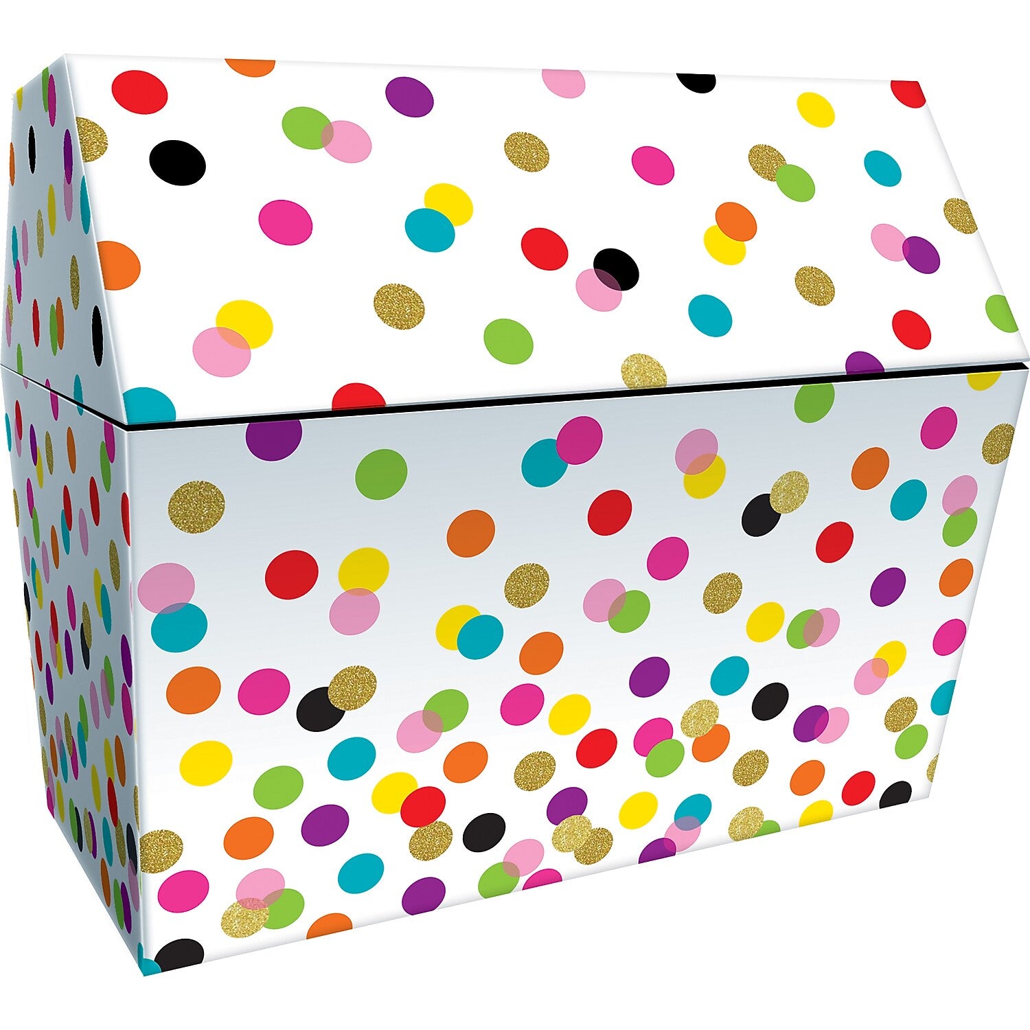 Teacher Created Resources® Confetti Chest, 9.5" x 8", Multicolored, Pack of 2 (TCR8589-2)